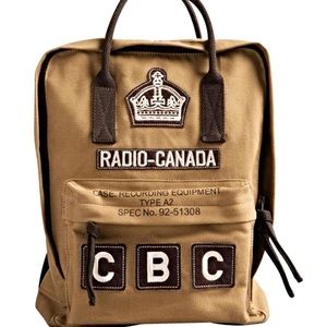 RED CANOE CBC CANADA 🇨🇦 Tan Cotton Backpack Bag